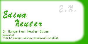 edina neuter business card